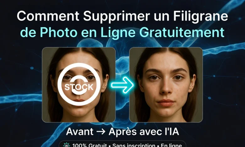 Comment Supprimer un Filigrane de Photo en Ligne Gratuitement IA Rapide Filigrane